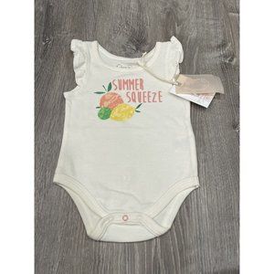 NWT Jessica Simpson Outfit Lemon Peach 6/9 Month J4